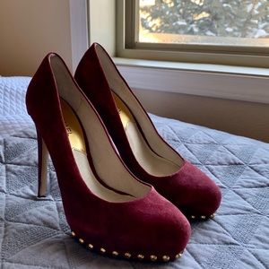 Michael Kors Suede Studded Heels
